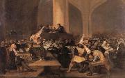 Francisco Goya Inquisition Scene oil painting on canvas